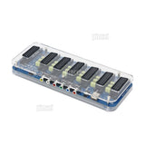 New Acrylic Case SCART Distributor Converter Video 6 Input 1 Output Automatic
