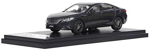 Hi Story Mazda Atenza sedan model car, jet-black finish on black display base