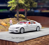 King 1:64 White S65  W222 Sedan Sports Model Diecast Metal Car