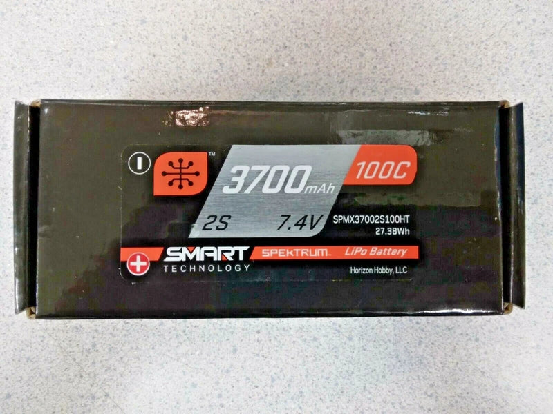 Spektrum RC 2S 100C Smart LiPo Shorty Pack Battery w/5mm Tubes SPMX37002S100HT Battery