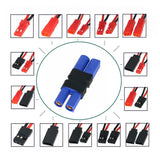 EC5 RC Battery Power Adapter Male Female JST JR Futaba in-line Connector LED FPV