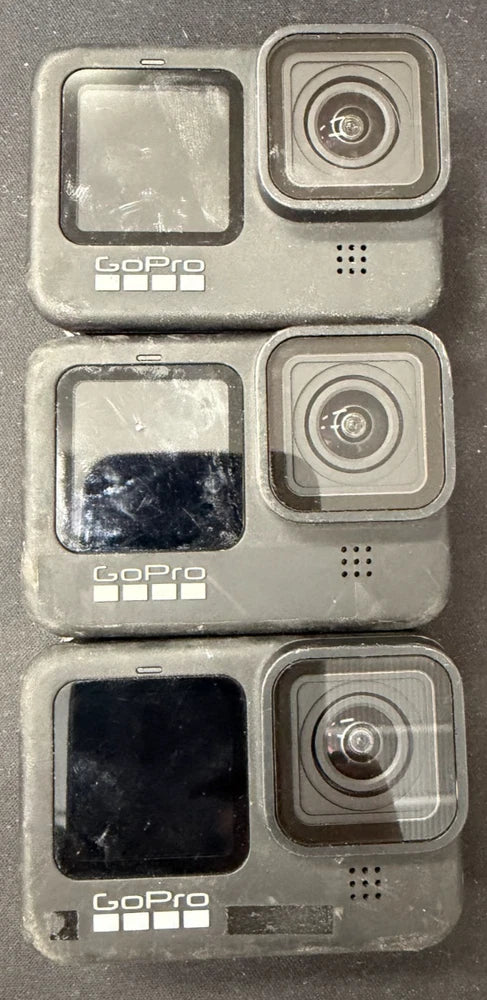 GoPro HERO9 Black Cameras Lot of 3 Parts Repair No Battery Door Untested