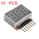 10 pcs Battery Tester For RC 1-6S Lipo Voltage Indicator Checker (USA Seller) Battery