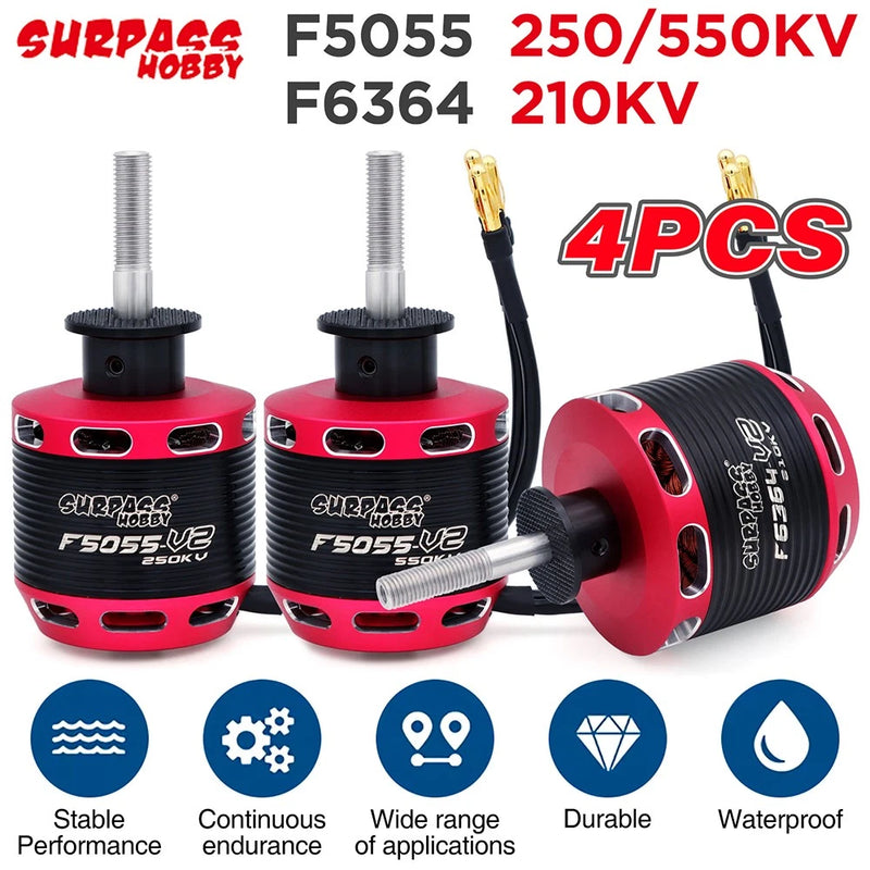 4pcs Brushless Motor 210/250/550KV for RC FPV Helicopter Fixed-wing Aircraft