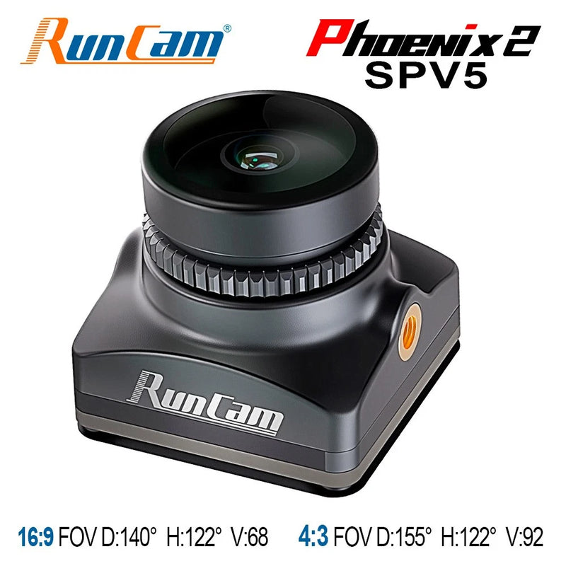 RunCam Phoenix 2 SPV5 FPV Camera 1200TVL 4:3/16:9 1/3" BSI CMOS 5-36V Global WDR
