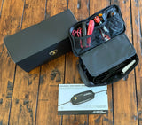 Lamborghini battery charger maintainer with cables, case, and manual in box