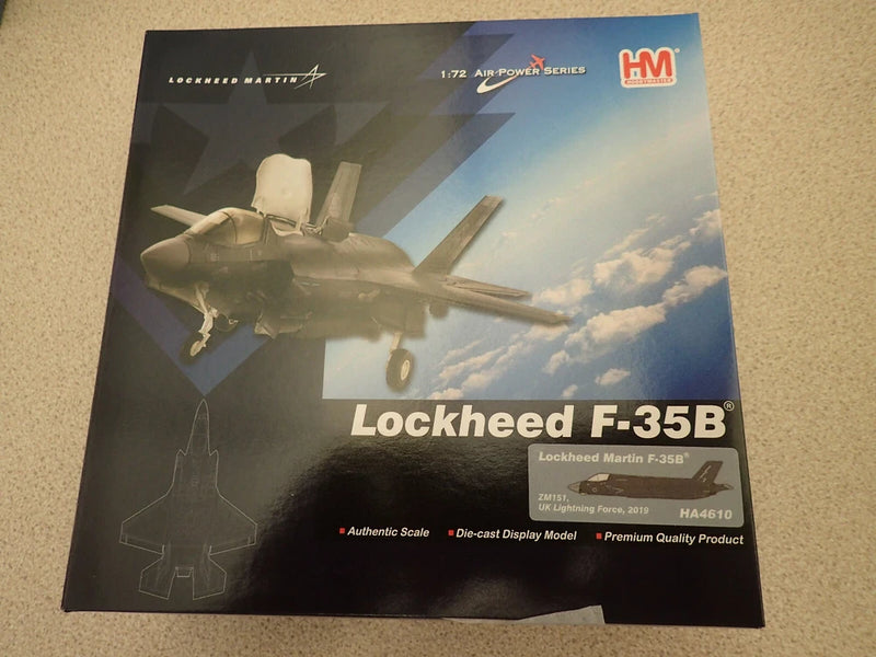 Sealed Hobbymaster 1:72 Lockheed F-35B model kit box, Lightning Force markings