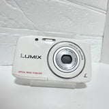 Panasonic LUMIX DMC-S2 White Compact Digital Camera with 2 Batteries