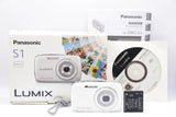 Panasonic LUMIX DMC-S1 White Compact Digital Camera with Original Box