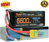 6600mAh 4S 14.8V 75C Burst LiPo Battery XT90 Plug Powerhobby PHB4S660075XT90 Battery