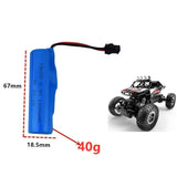 1Pcs 3.7V 1200mAh Li-po Battery For DE45 Remote Control Car 1:14 High Speed Battery