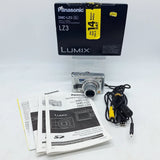 Panasonic Lumix Digital Camera DMC-LZ3 5.0MP Compact Silver Tested Working
