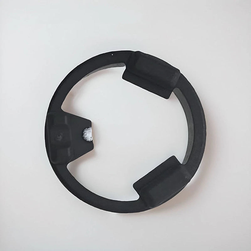 DJI gimbal shock cap cover, black circular ring with three cutout tabs