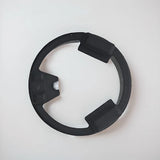 DJI gimbal shock cap cover, black circular ring with three cutout tabs