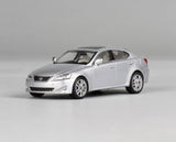 EY JKM 1:64 Silver IS350 Sedan Sports Model Diecast Display Car