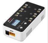 6-Port 1S LiPo Battery Storage Charger & Discharger with LCD Display, Tiny Whoop Battery