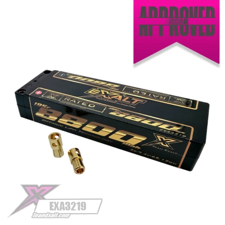 Exalt X-Rated 8800mah 195c 2s 7.4v Stick Lipo Battery 6mm Bullets EXA3219 Battery