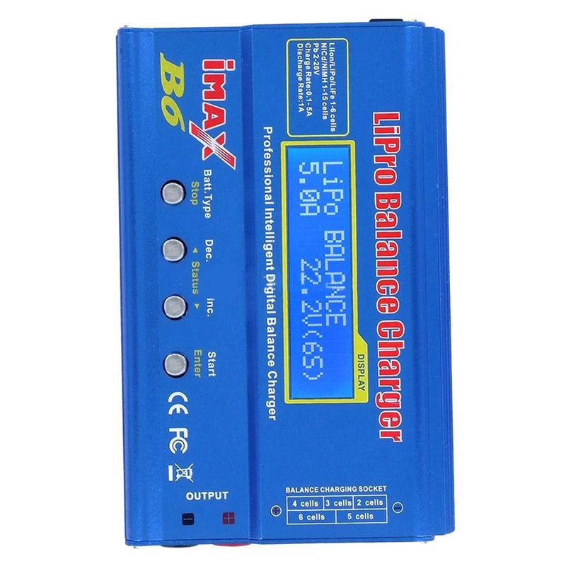 iMAX B6 Lipo Balance Charger Discharger for RC Aircraft Battery Parts Blue Battery