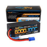 4S 14.8V 6000mAh 100C EC5 Hard Case Lipo Battery Powerhobby PHB4S6000100EC5 Battery