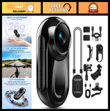 1080P Mini Body Camera, 512GB Action Cam, Magnetic Wearable Video Recorder, 360??