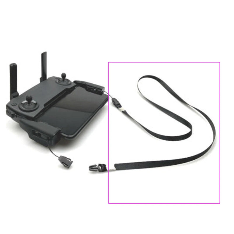 Remote control neck strap lanyard with connector cable