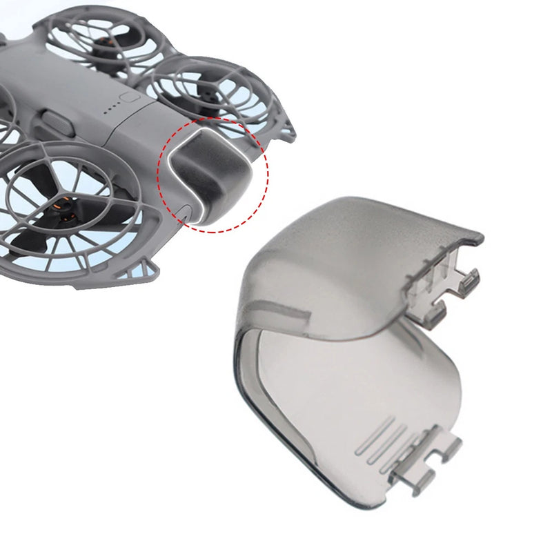 Drone gimbal protector guard, gray protective cover with side brackets