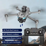 4K Dual Camera Drone with Brushless Motor, Gesture Control, Obstacle Avoidance