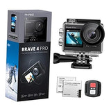 Brave 4 Pro 4K30 Action Camera - 131ft Waterproof Camera with Touch Screen