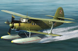 1/48 green AN-2W biplane model airplane with propeller and radial engine
