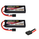 2X VANT 5200MAH 3S 11.1 50C LIPO BATTERY FITS TRAXXAS GENS ACE ARRMA LOSI VENOM