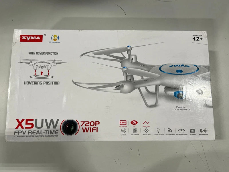 Syma X5UW Wi-Fi FPV 2.4Hgz RC Drone Quadcopter with 720p HD Camera Flight Plan