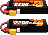 3S Lipo Battery 2200mAh 11.1V 40C RC Battery Pack Soft Case with XT60 Connector