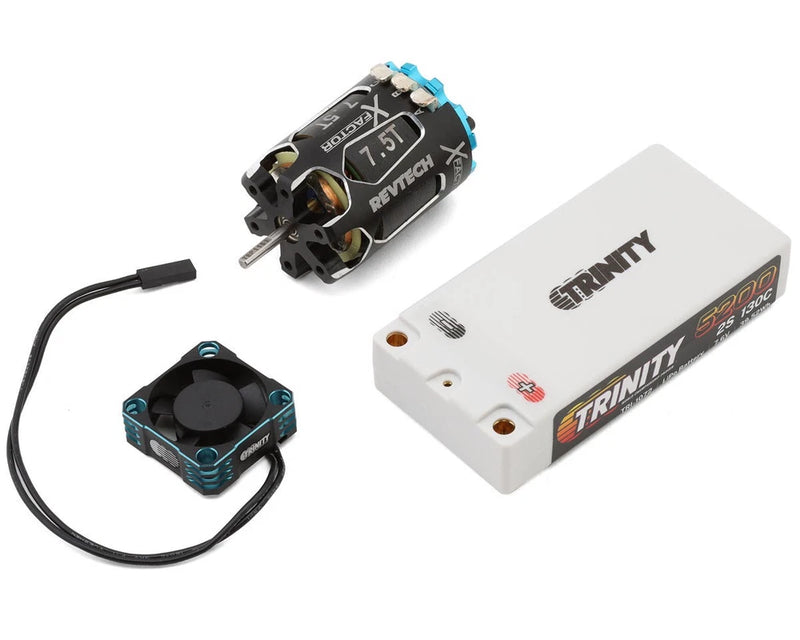 Trinity 2S 130C Shorty LiPo Battery & "X-Factor" Modified Brushless Motor Battery
