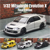 1/32 Mitsubishi Lancer EVO Final Edition JDM Racing Toy Car Model Diecast Metal
