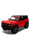 5438 022 BY KINSMART Ford Bronco Hard Top 1:34 Scale Diecast Model. Red (NO BOX)