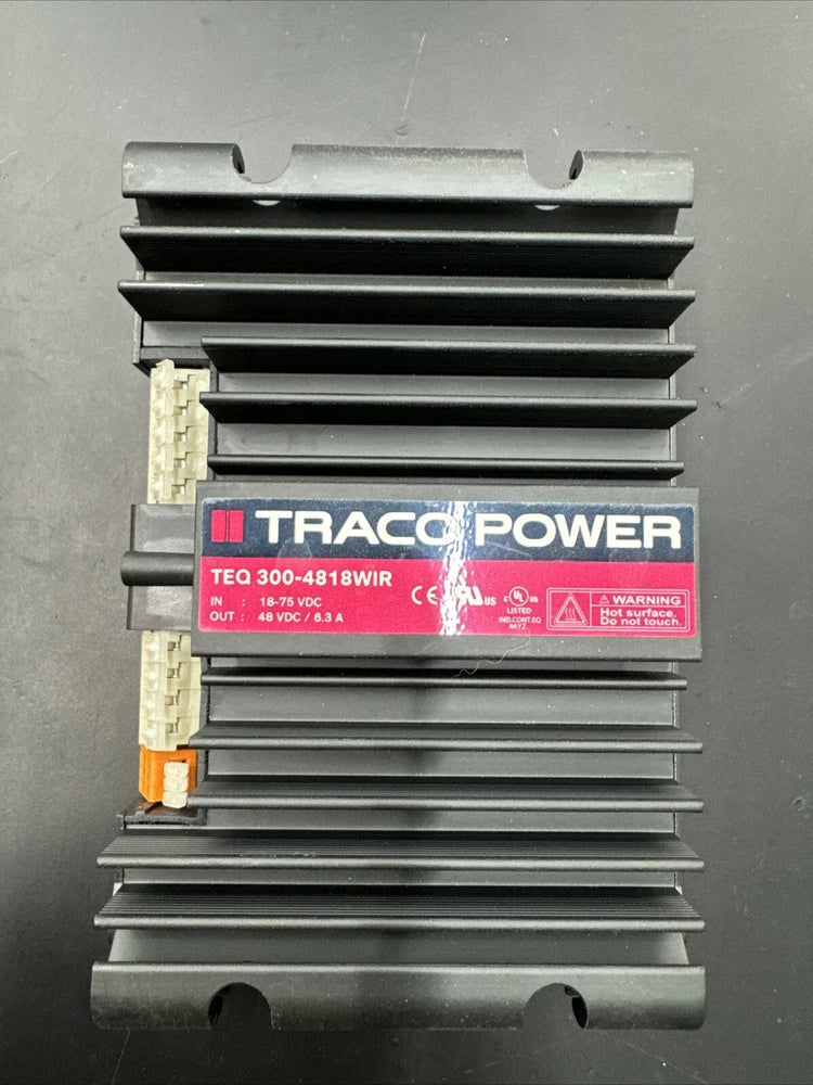 TEQ 300-4818WIR TRACO POWER SUPPLY DC/DC CONVERTER 18-75VDC INPUT 48-56V DC OUT