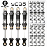 RhinoRC 4Pcs Adjustable S085 V2 Shock Absorber For 2-4KG 1/10 RC Crawler Car Rig