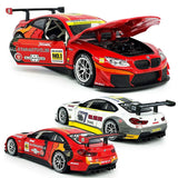 1:24 M6 GT3 Model Car Diecast Toy Cars Toys for Boys Kids Gifts Light Sound