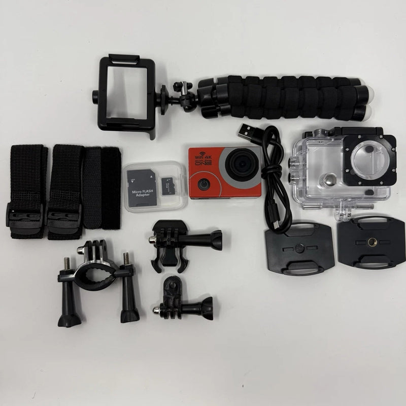 Explore One 4K Action Camera with WiFi Bundle With Accessories
