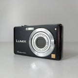 Panasonic LUMIX DMC-FS12 12.0MP Digital Camera 4x Optical Zoom Black - Tested