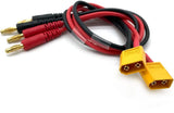 Fly RC XT60 Connector Plug - 4Mm Banana Plugs Battery Charge Lead Adapter Cable Converter