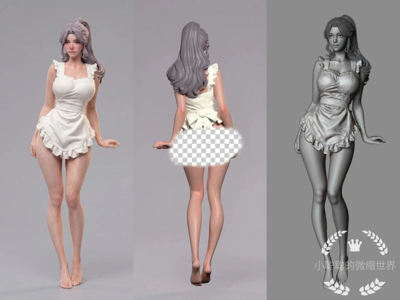 1/18 1/24 1/43 1/64 1/87 Maid Dress Beauty Girl Scene Props Figure Model For Car