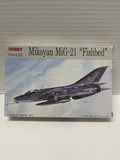 Tsukuda Hobby Mikoyan MiG-21 Fishbed 1/144 Scale Kit Open Box, Sealed Bag.