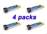 E-flite EFLB1501S25 150mAh 1S 3.7V 25C LiPo Battery 4pcs Blade NCPX / Nano QX
