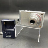 Panasonic DMC-FX55 Silver Compact Digital Camera with Charger Tested