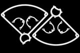 RPM front prop guard set for RC drone, white plastic guards (two pieces)