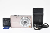 Panasonic LUMIX DMC-FH5 Pink Compact Camera Sharp Condition From Japan
