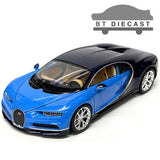 WELLY BUGATTI CHIRON 1/24 DIECAST MODEL CAR 2 TONE BLUE 24077 W-BL