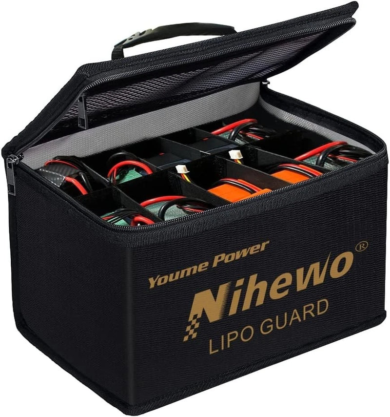 Lipo Battery Bag Organizer Large Lipo Safe Bag Lipo Battery Storage Case Firepro