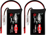 2S LiPo Battery 7.4V 450mAh 30C Battery Pack with JST Plug for RC Helicopter